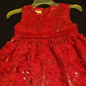 Red sparkly dress